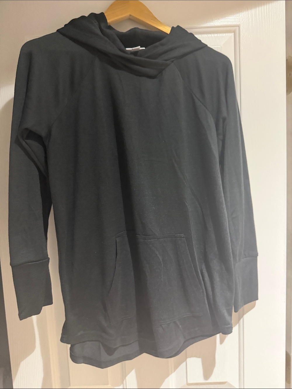 LaLuRoe Black Lightweight Hooded Pullover